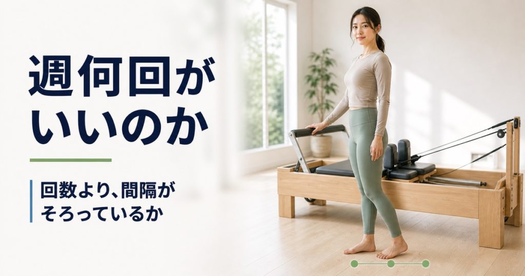 ピラティスの頻度。週何回が目安かと続けられる回数の決め方