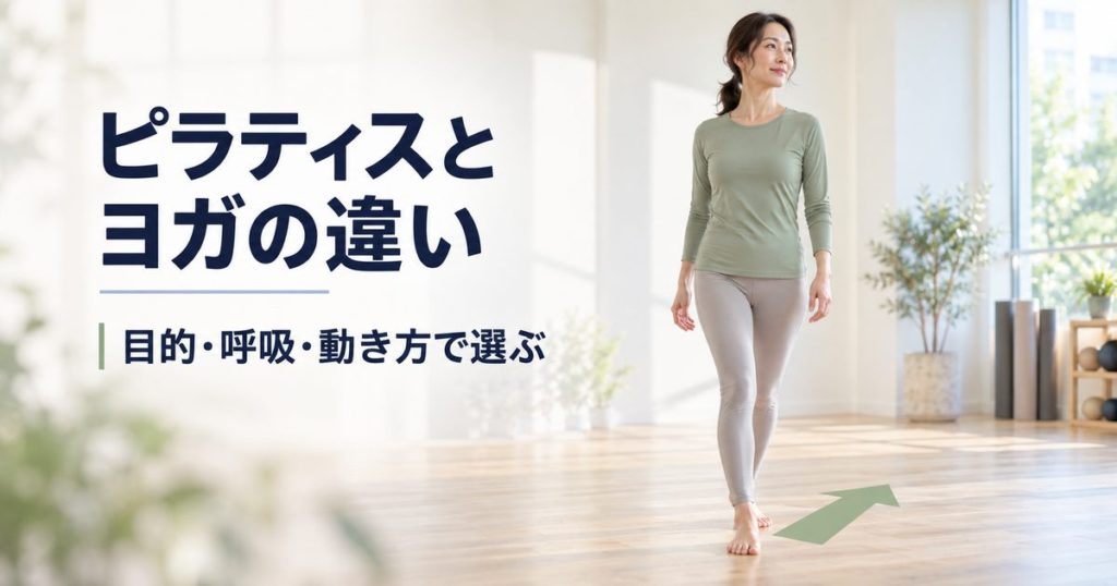 ピラティスとヨガの違い。目的・呼吸・動き方から選ぶ判断基準