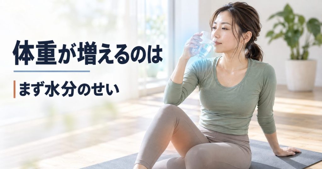 筋トレで体重が増えるのはなぜか。数字が動く順番を知る