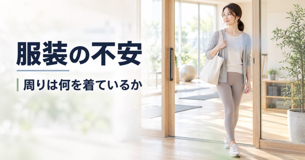 ピラティスの服装が恥ずかしい。周りは何を着ているのか