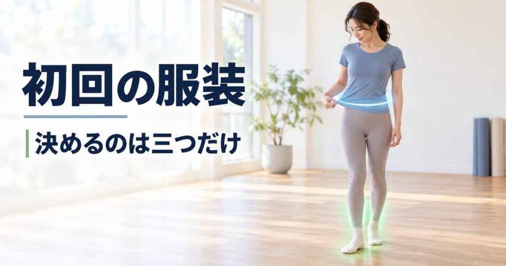 ピラティスの服装。初心者が初回に決めるのは3つだけ