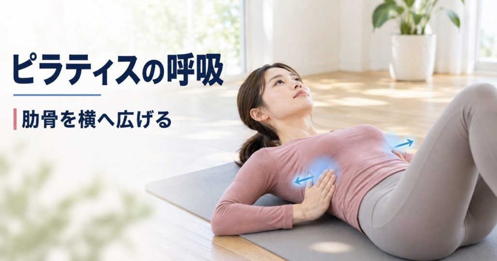 ピラティスの呼吸法。胸式呼吸のやり方と腹式との使い分け