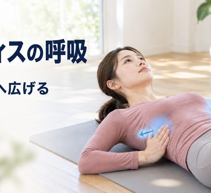 ピラティスの呼吸法。胸式呼吸のやり方と腹式との使い分け